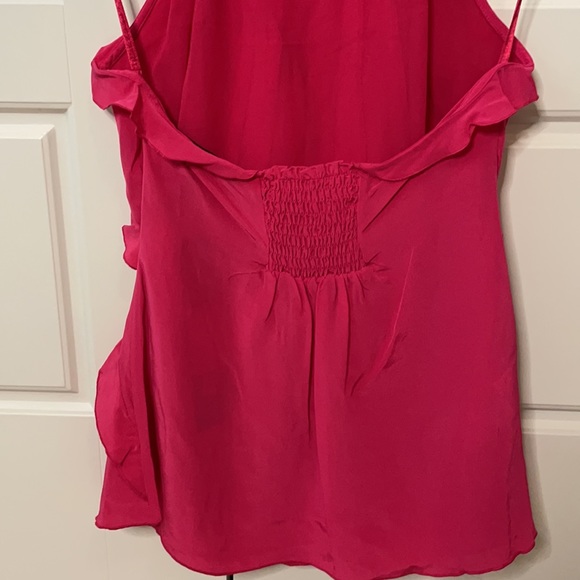 BCBG hot pink XS ruffle halter top - Picture 7 of 11